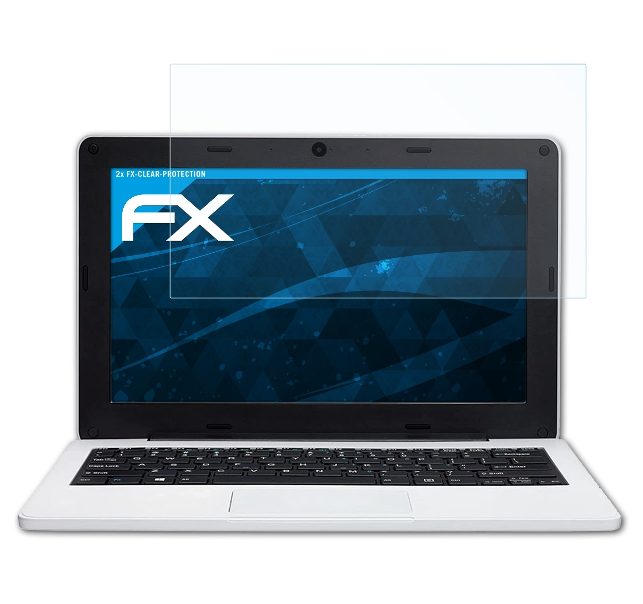 ATFOLIX 2x FX-Clear E11202) AKOYA Displayschutz(für Medion