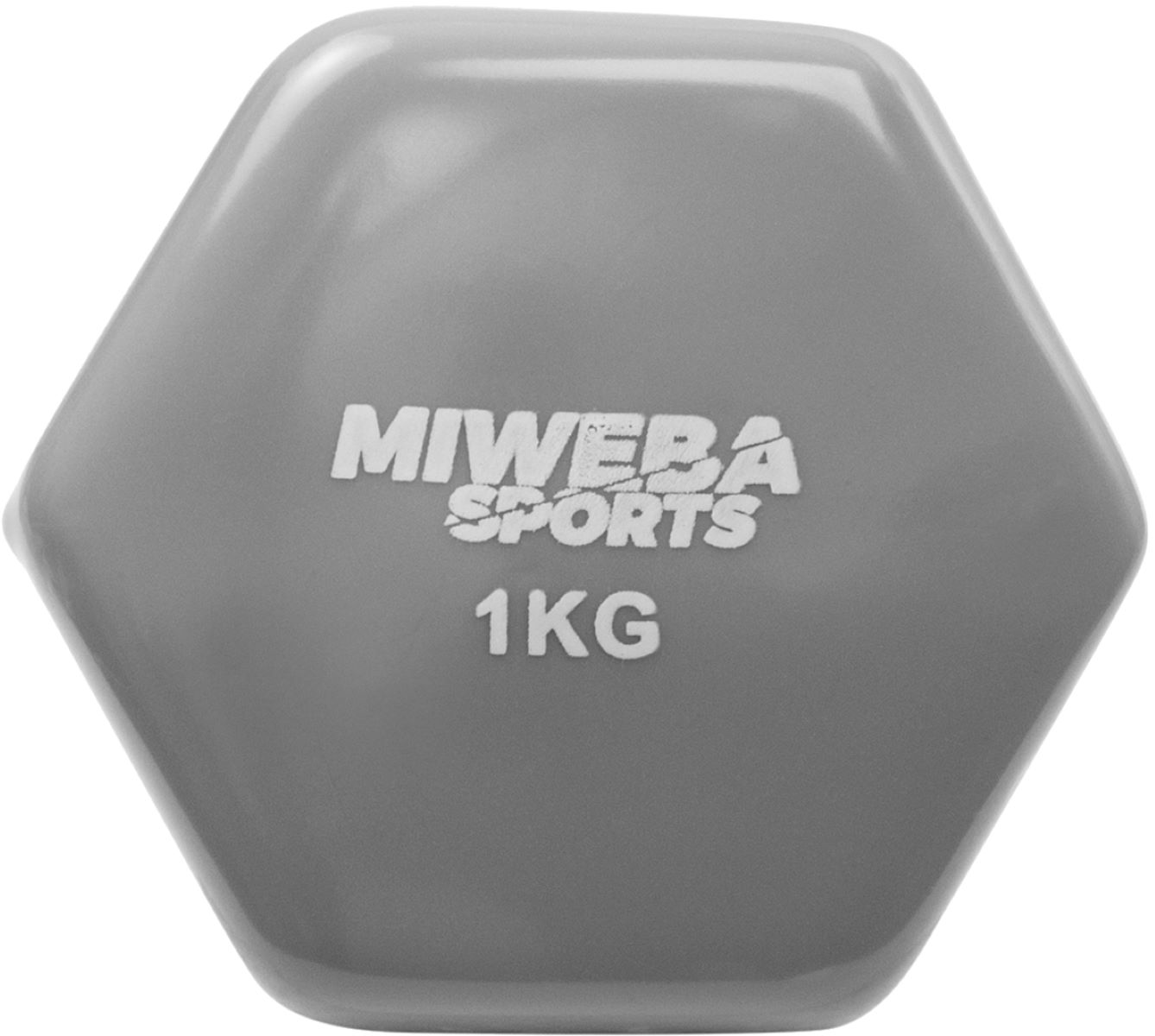 MIWEBA SPORTS NKH110 Vinyl-Hanteln Set, Kurzhantel, grau