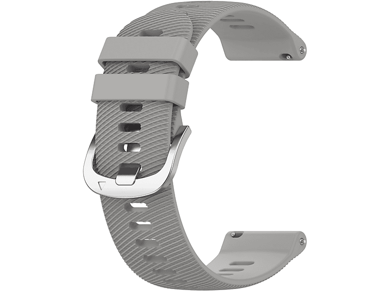 INF Armband Silikon, Ersatzarmband, Garmin, VivoMove Trend, Grau