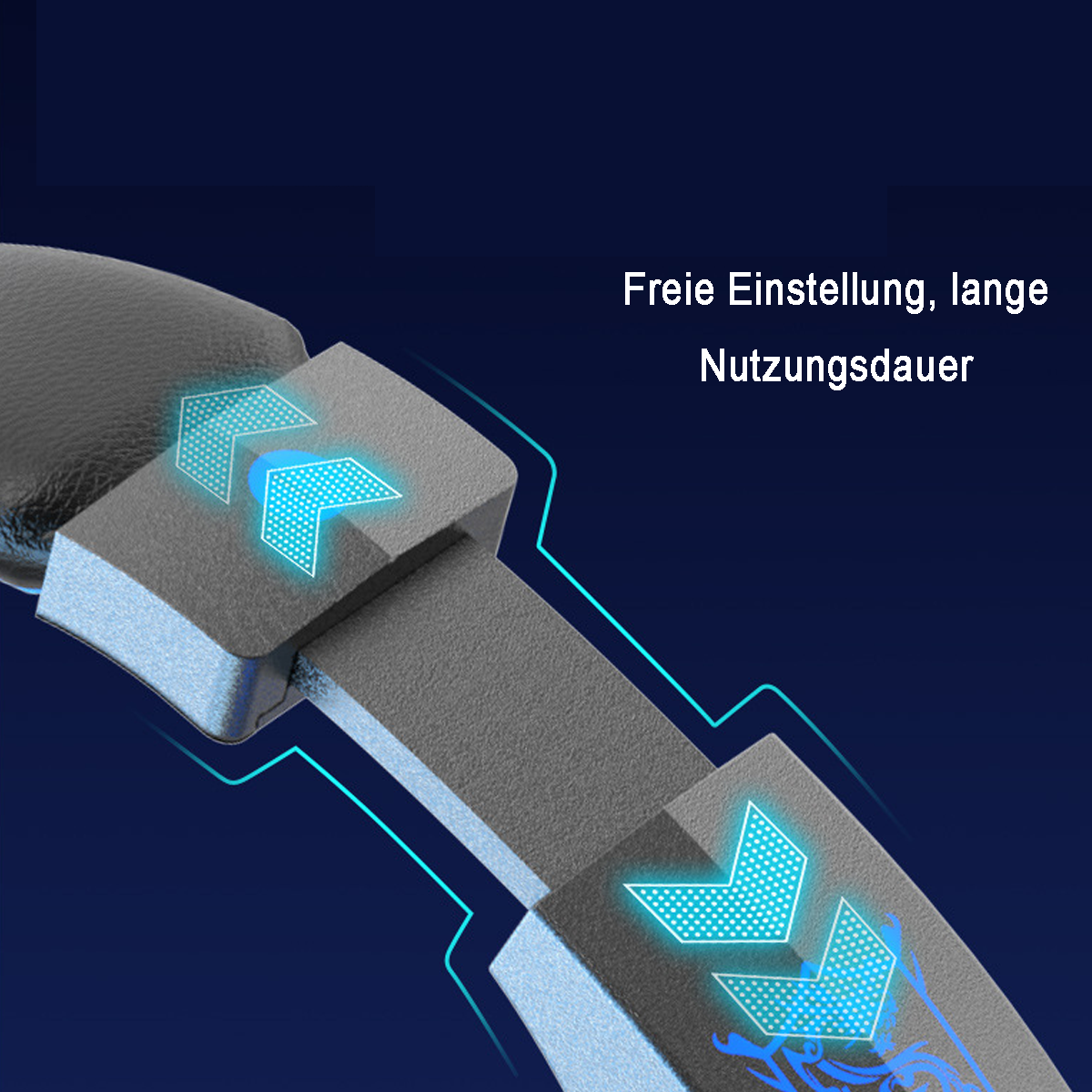 Blau Hochwertige Headset: Gaming Glow \