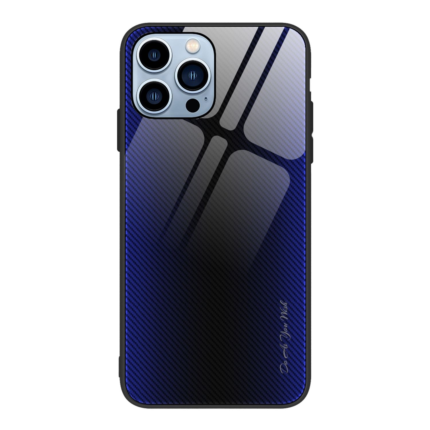 KÖNIG DESIGN Case, Backcover, Max, iPhone Dunkel Pro Apple, Blau 13