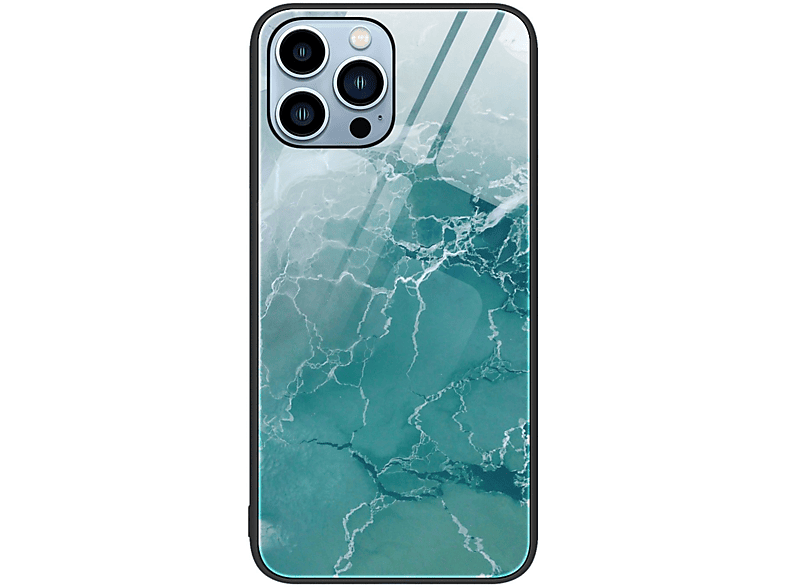 KÖNIG DESIGN Case, Backcover, Apple, iPhone 14 Pro, Grüner Ozean