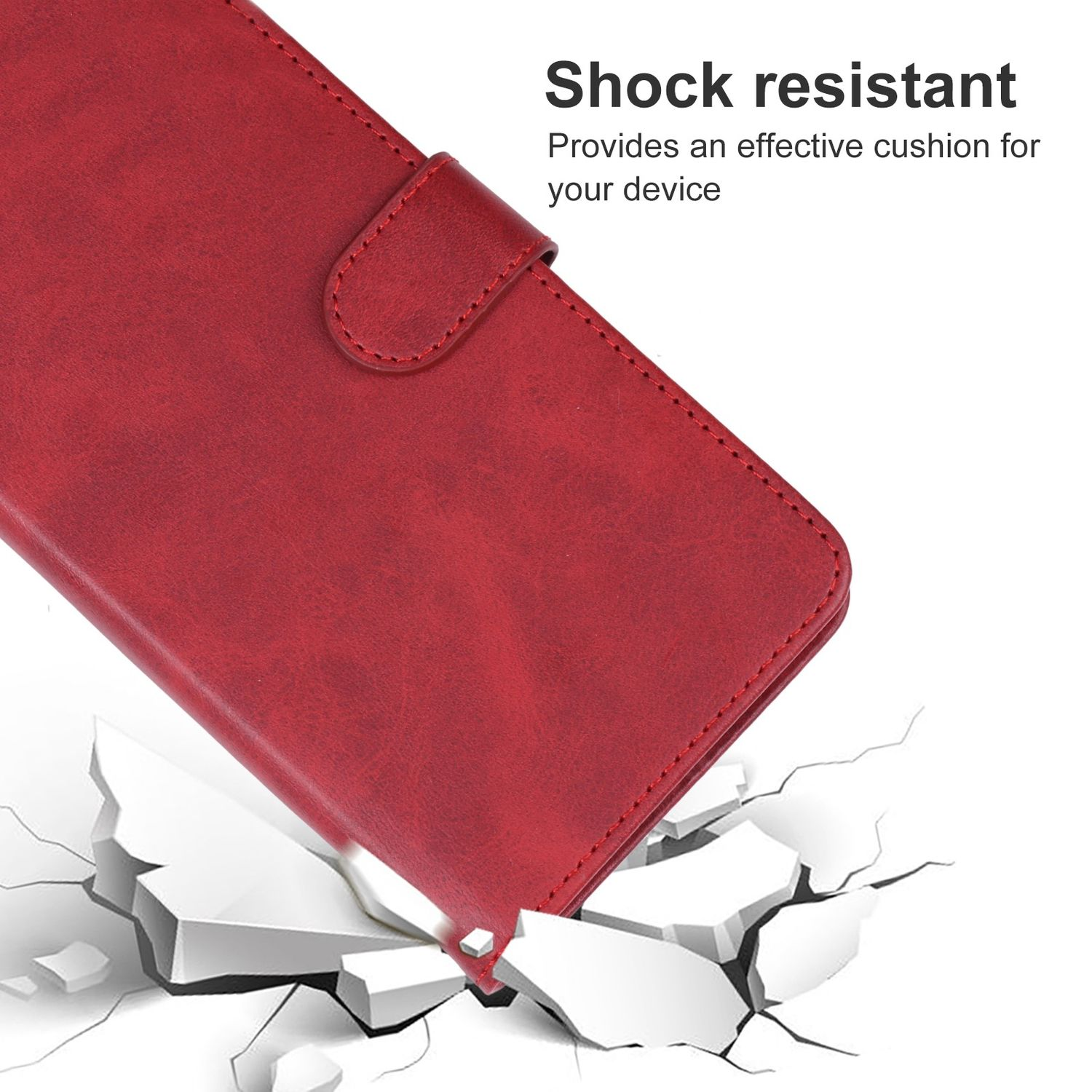 KÖNIG DESIGN Rot Samsung, Galaxy Bookcover, Case, S23 Plus, Book