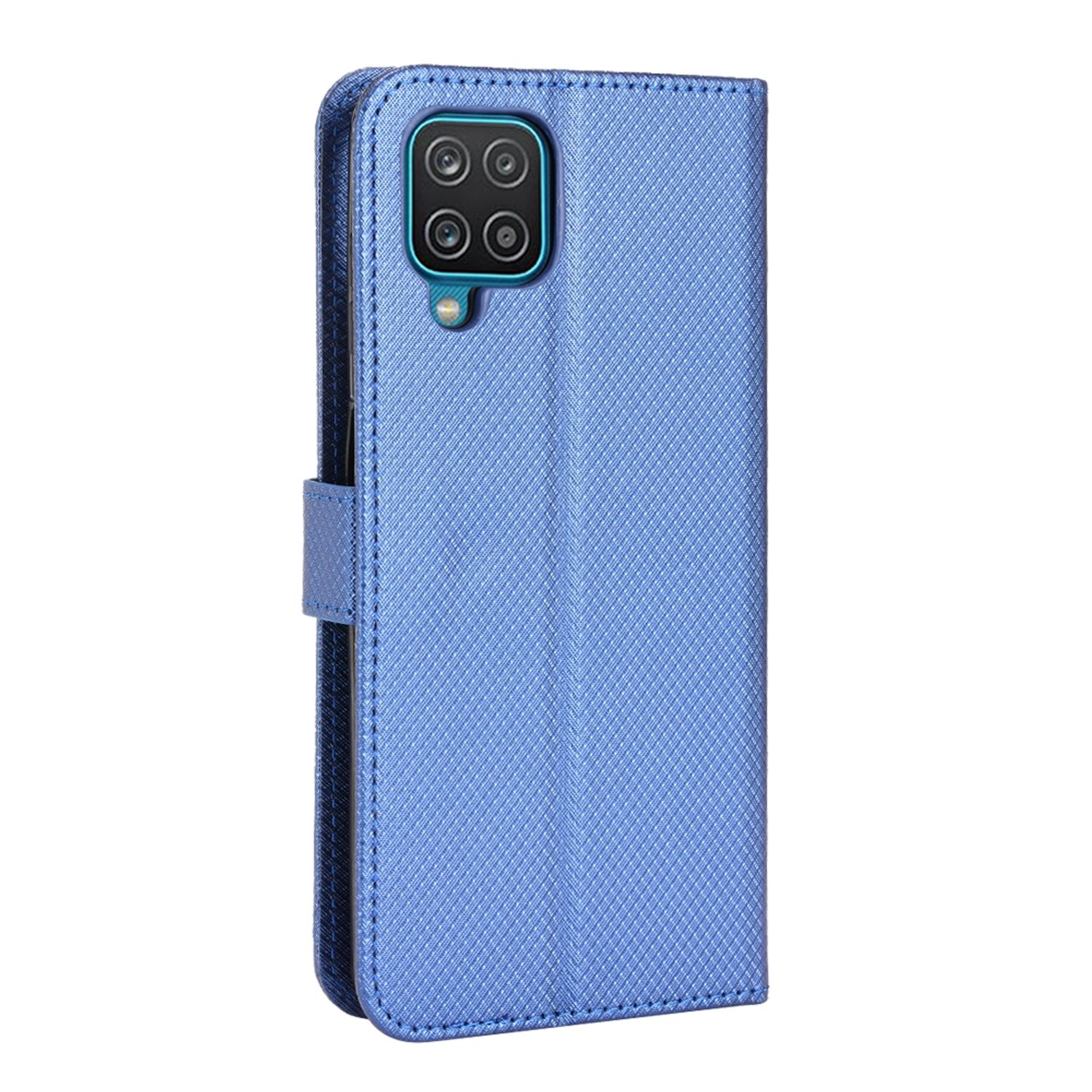 Bookcover, Book Case, Samsung, DESIGN Galaxy Blau A12, KÖNIG