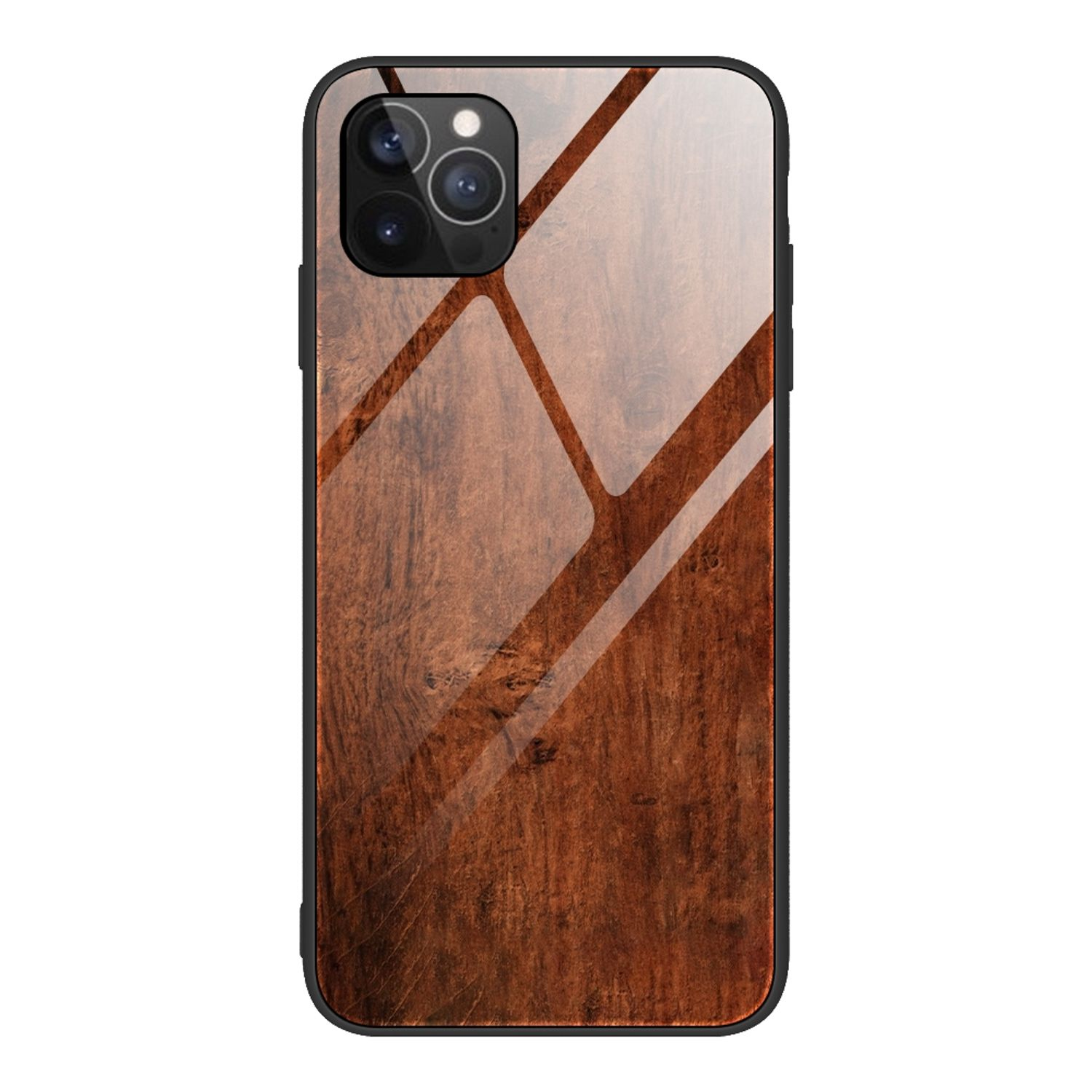 Dunkel Backcover, 12 Apple, iPhone Case, DESIGN Mini, Braun KÖNIG