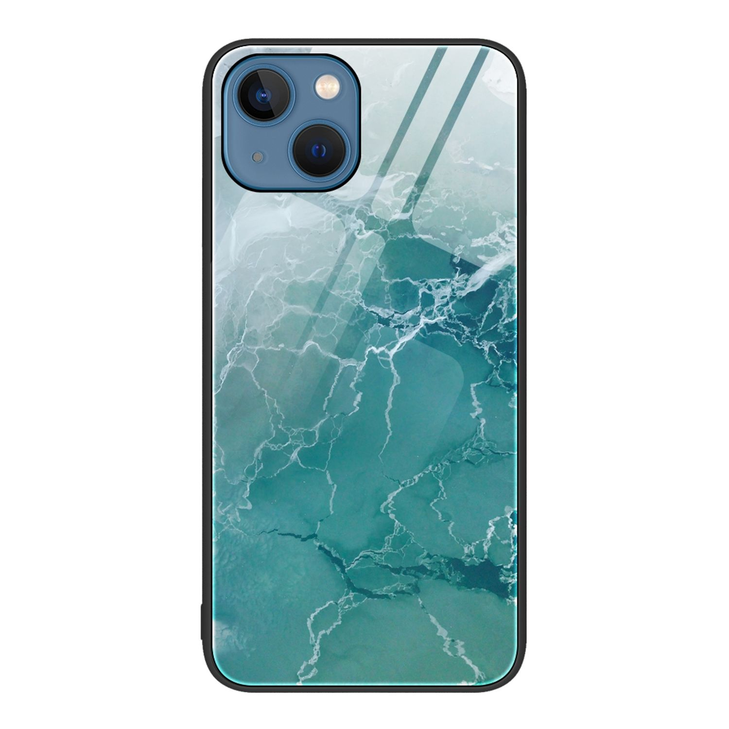 Ozean DESIGN Backcover, Apple, 14, iPhone Grüner Case, KÖNIG
