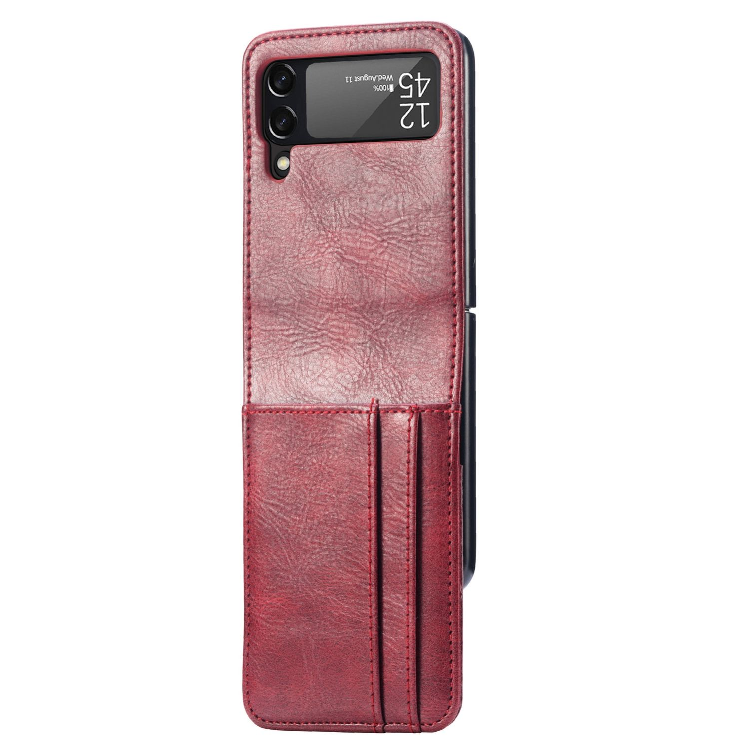 KÖNIG DESIGN Case, Galaxy Samsung, Z 5G, Backcover, Flip3 Rot