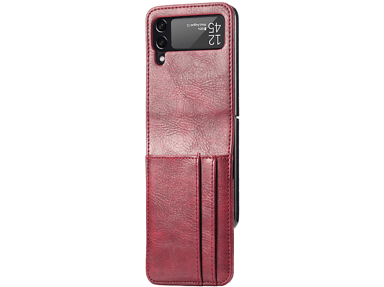 Top-Film KÖNIG DESIGN Case, Backcover, Galaxy Flip3 Rot Z 5G, Samsung