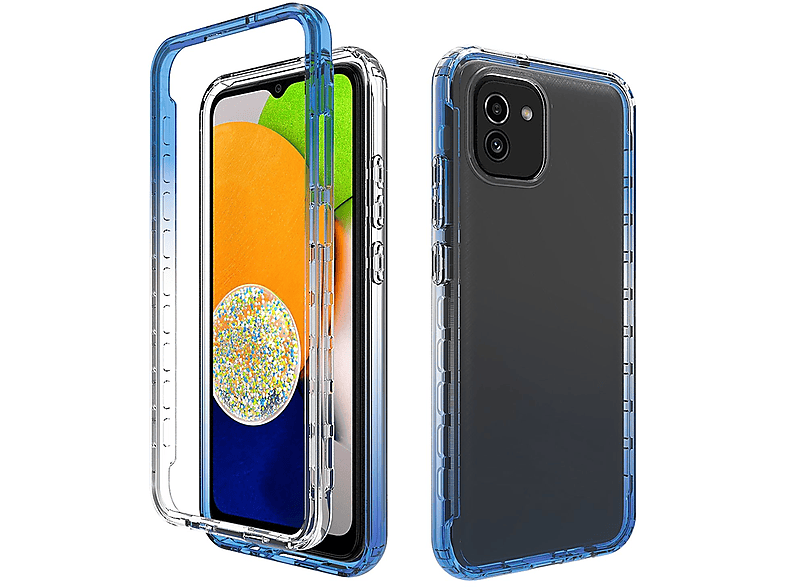 KÖNIG DESIGN Case, Backcover, A03, Blau Samsung, Galaxy