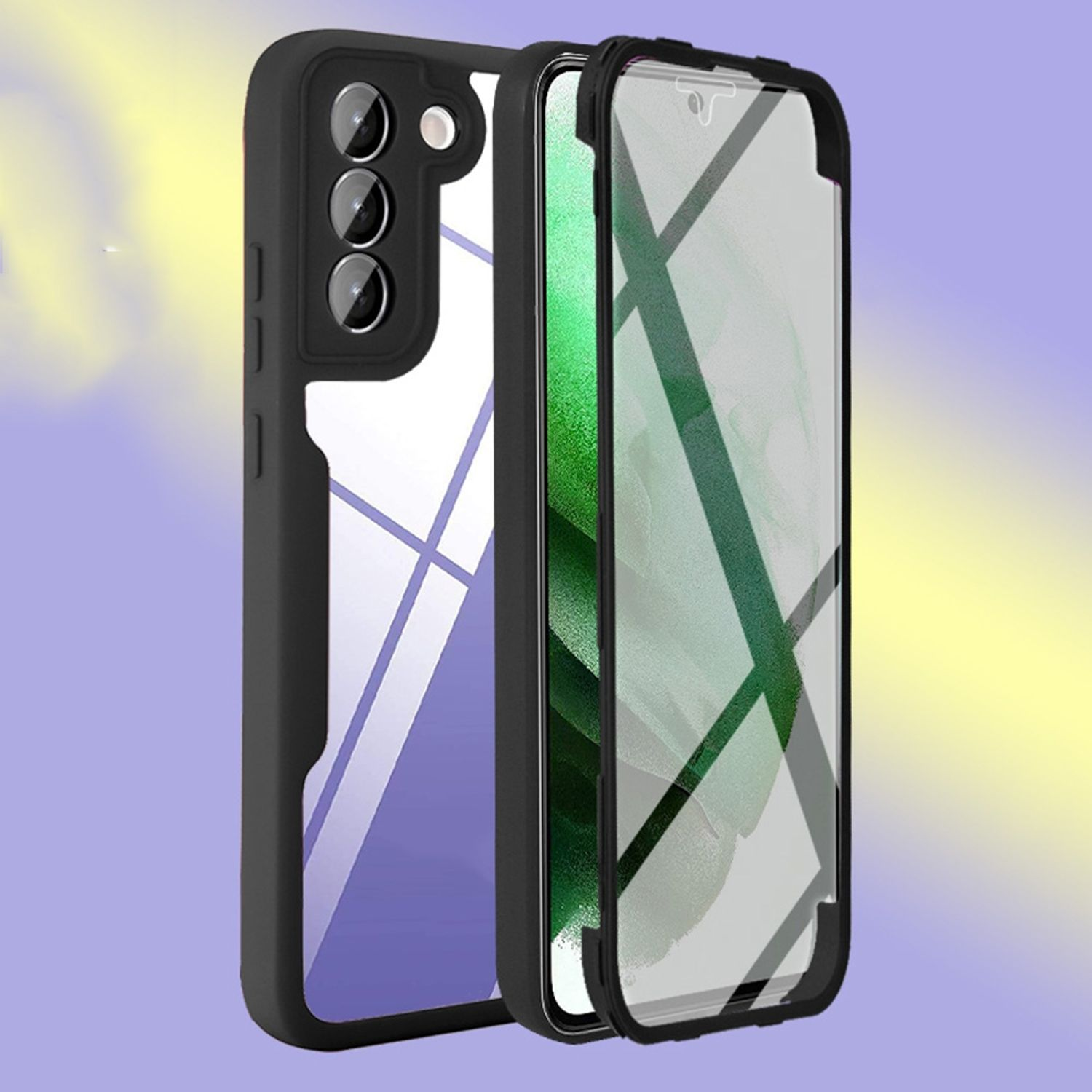 Plus Cover, Galaxy 5G, KÖNIG Case, Full Samsung, Grün DESIGN S22