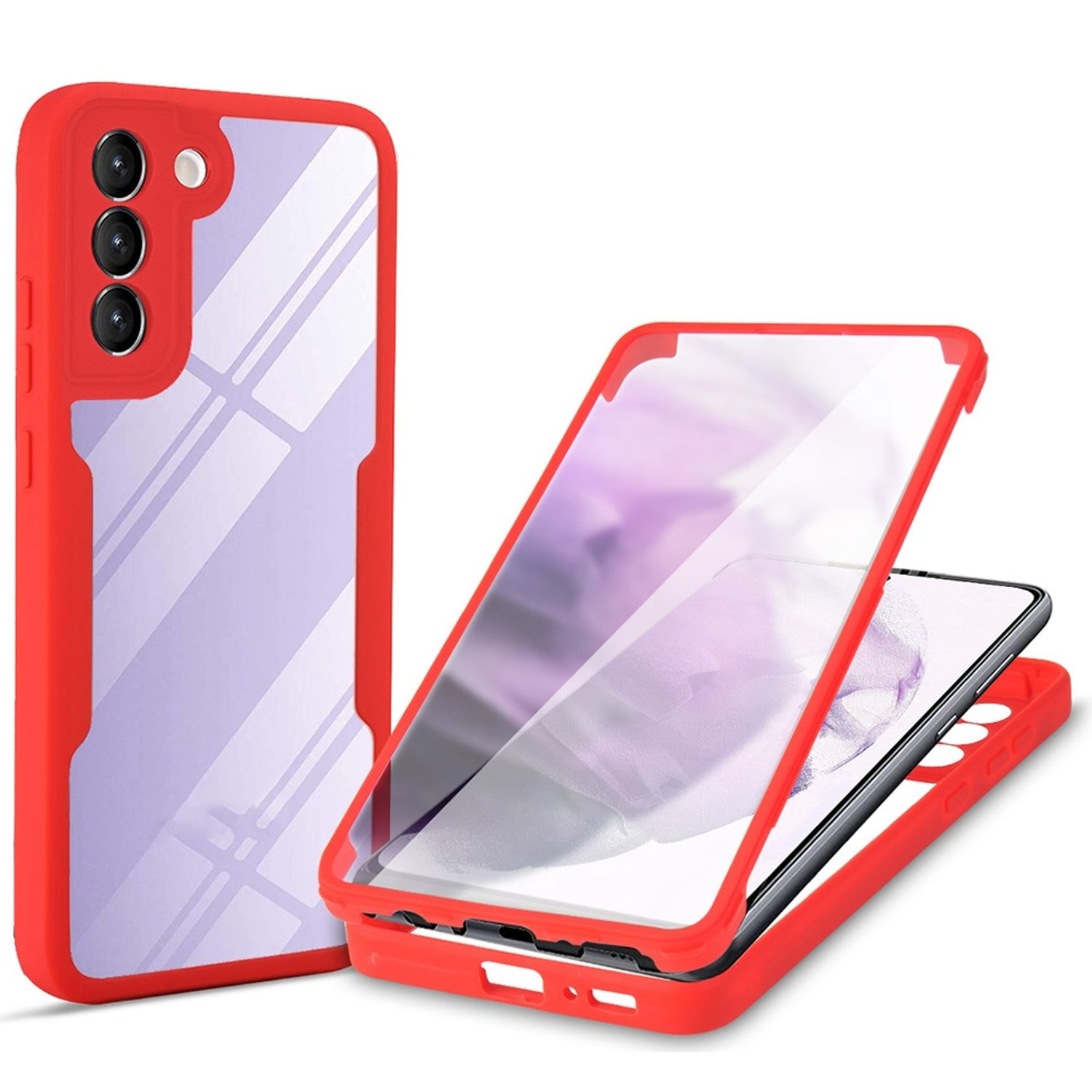 Rot KÖNIG DESIGN Samsung, Case, Cover, 5G, Full Galaxy S22