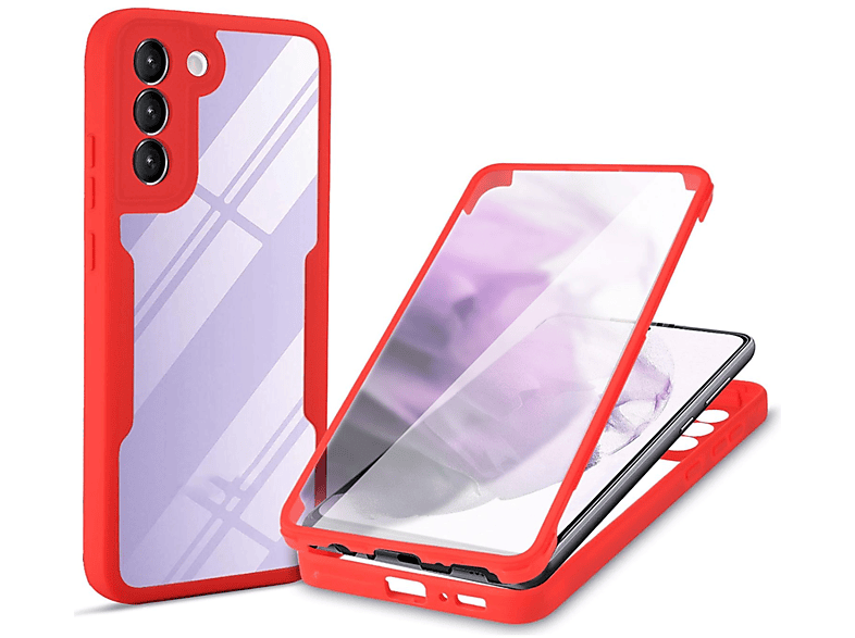 KÖNIG DESIGN Case, Full Cover, Samsung, Galaxy S22 5G, Rot