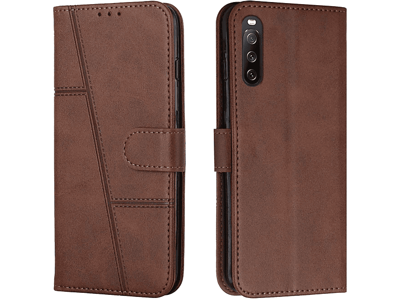 Flip-Hülle Für Sony Xperia 10 III – Leder-Look Mit Kartenfach Und Magnetverschluss