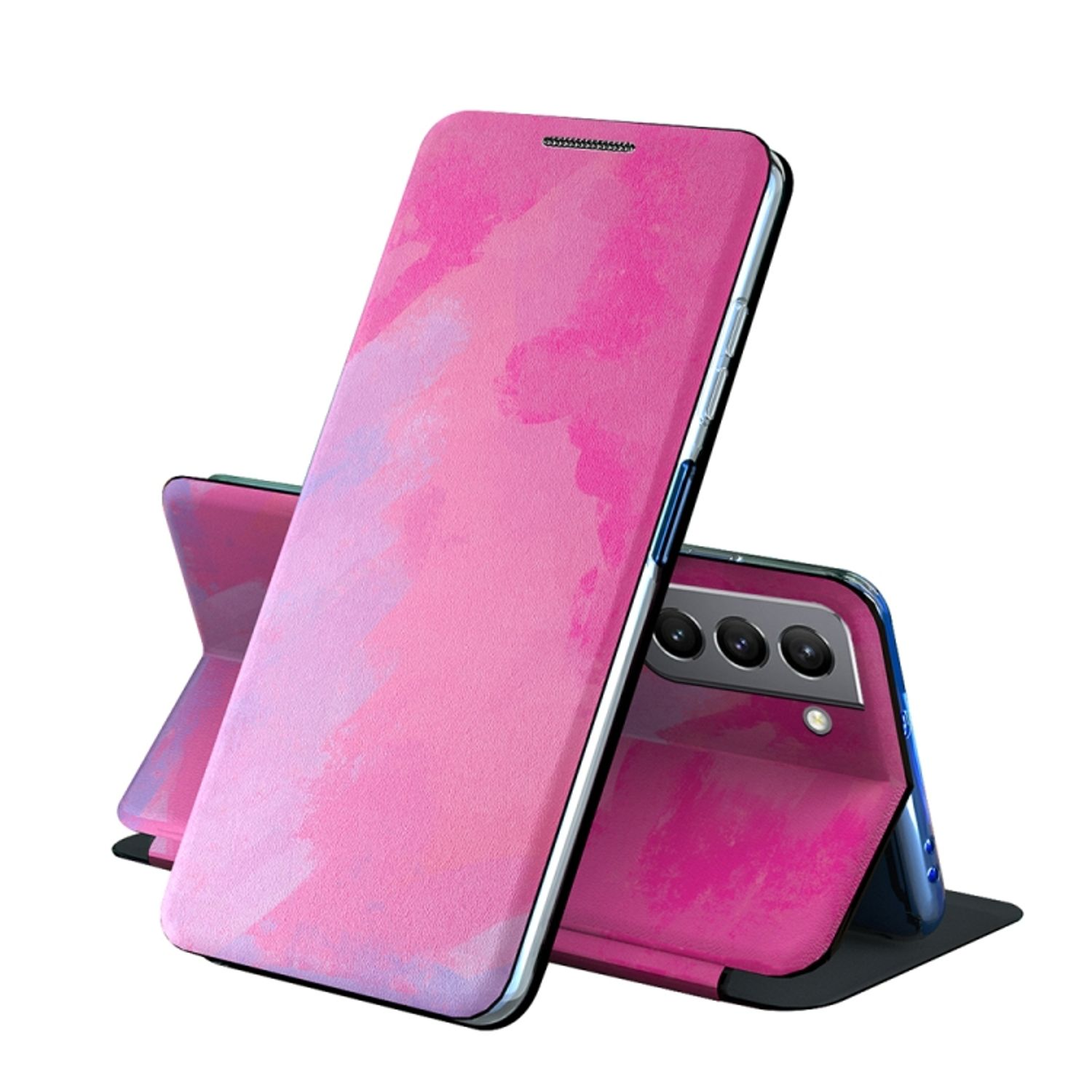 Violett Samsung, Bookcover, Galaxy S21 Book KÖNIG Case, DESIGN FE,