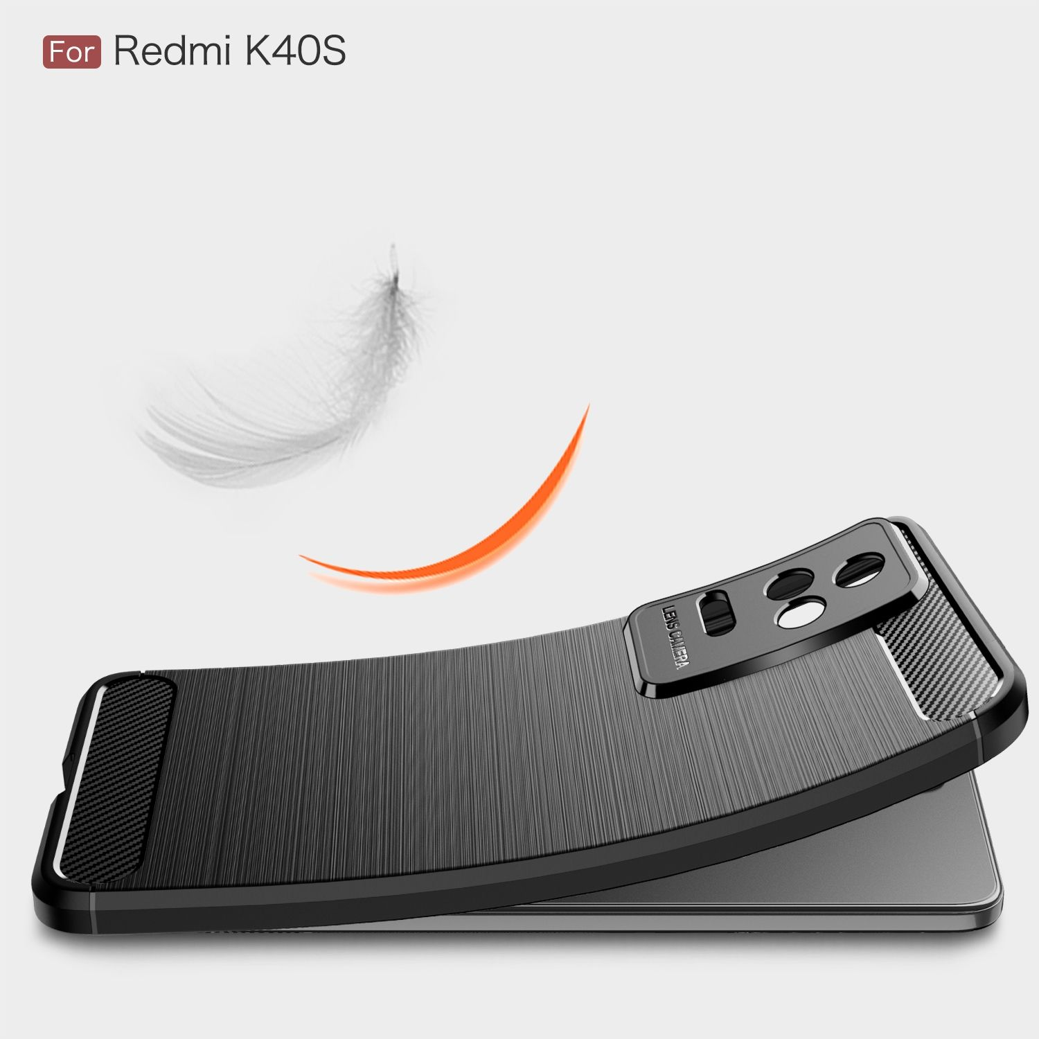 KÖNIG DESIGN Case, Backcover, Redmi Xiaomi, K40S, Schwarz
