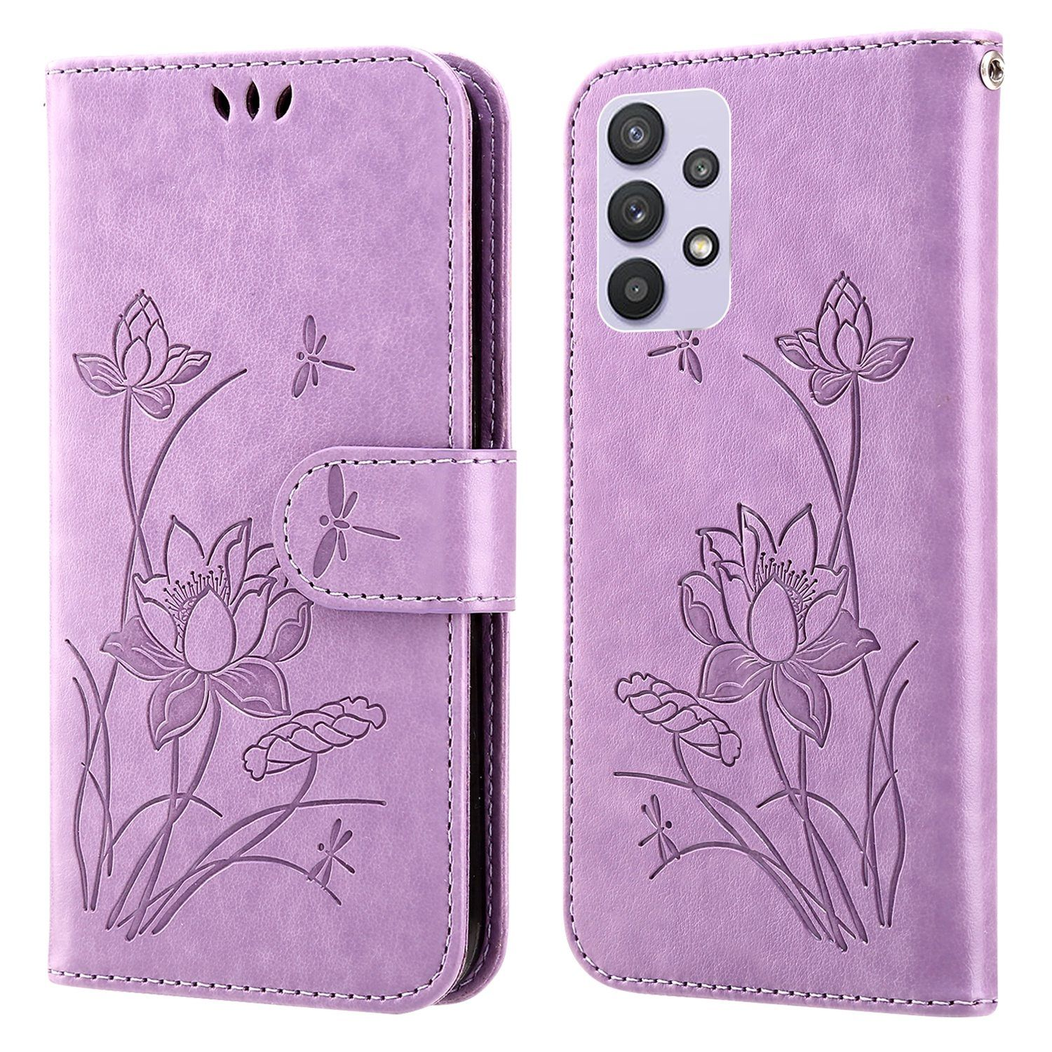 Galaxy Bookcover, Lila Book 5G, A32 KÖNIG Samsung, Case, DESIGN