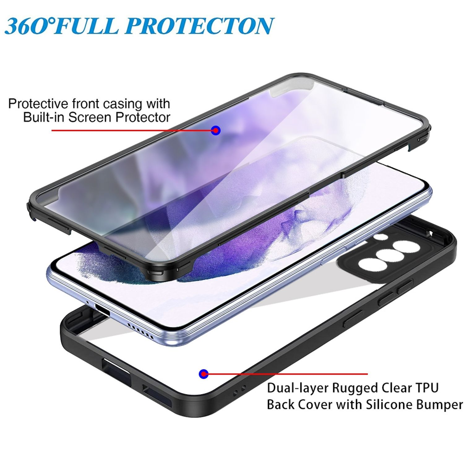 Blau Case, Samsung, DESIGN Full KÖNIG 5G, Galaxy S22 Cover,