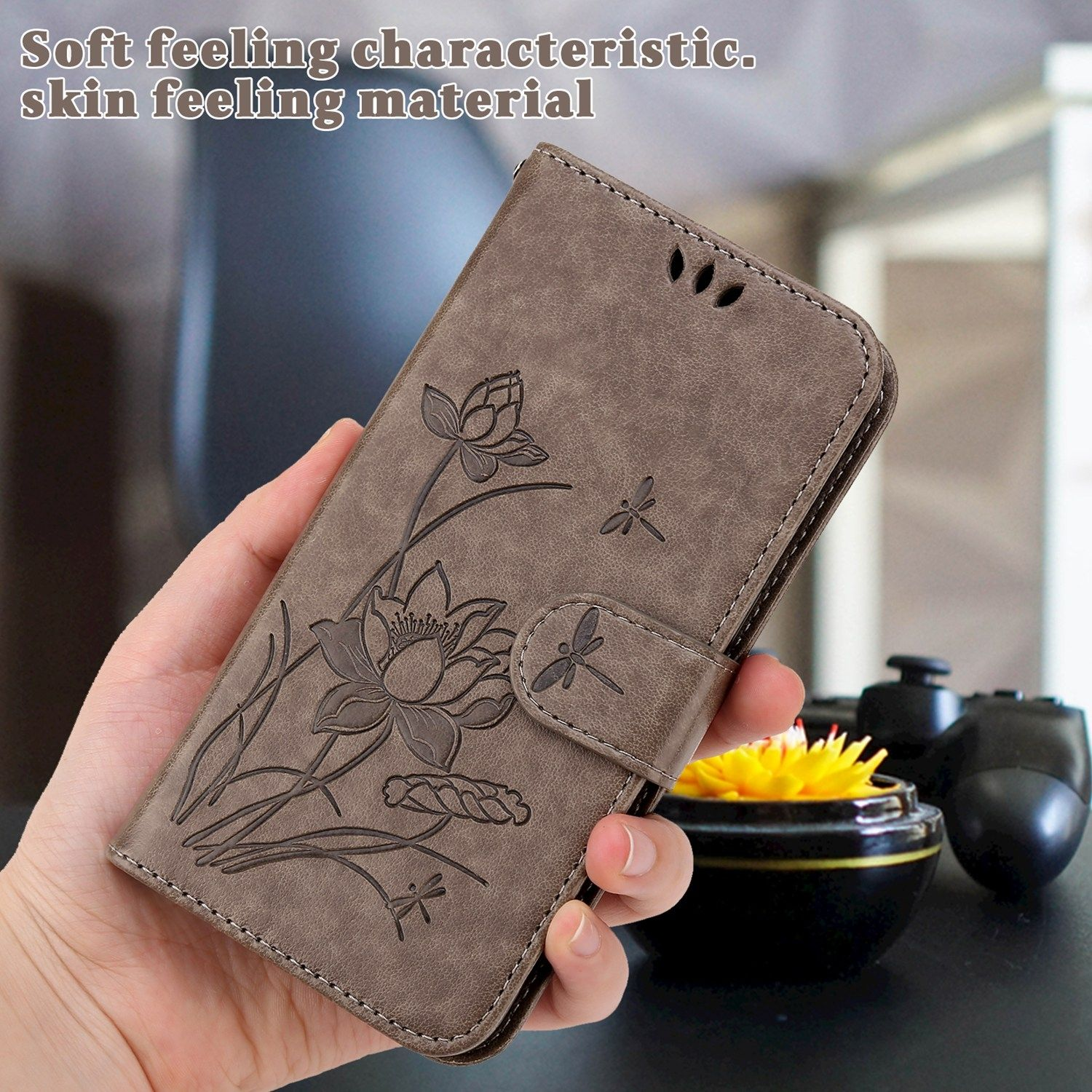 KÖNIG DESIGN Samsung, S22 5G, Book Case, Grau Galaxy Plus Bookcover