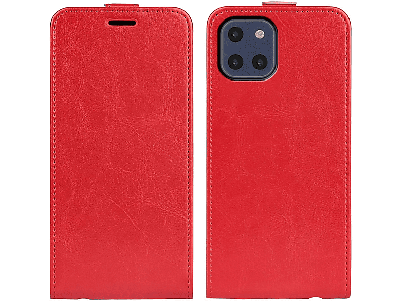 KÖNIG DESIGN Flipcase, Flip Cover, A03, Rot Galaxy Samsung
