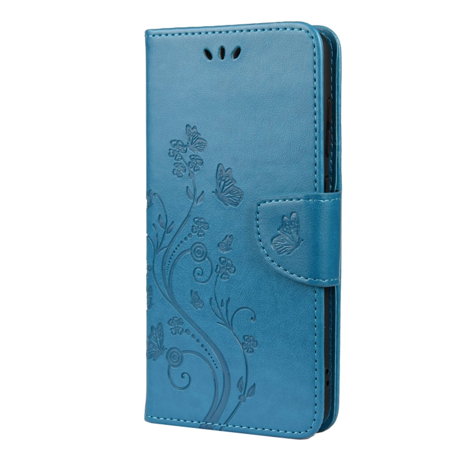 Samsung, Galaxy S21 Blau Case, DESIGN FE, Bookcover, KÖNIG Book