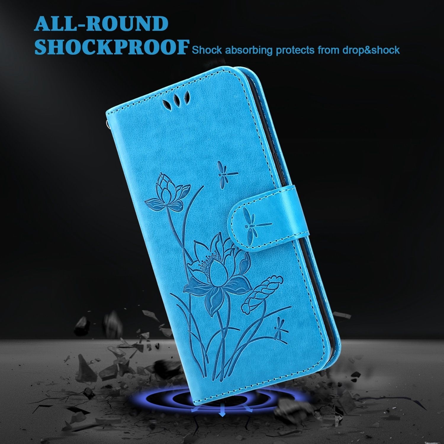 Blau Bookcover, KÖNIG 5G, Galaxy Samsung, Ultra Book S22 DESIGN Case,