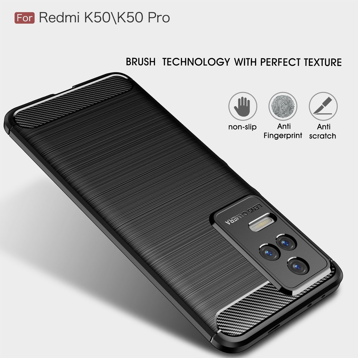 KÖNIG DESIGN Case, Pro, K50 Redmi Schwarz Backcover, Xiaomi