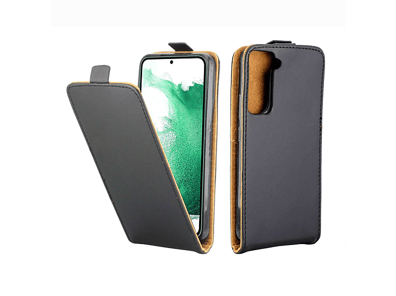 S22 5G, Schwarz Flipcase, Galaxy KÖNIG Samsung, DESIGN Plus Cover, Flip