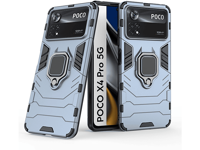 KÖNIG DESIGN Case, Backcover, Xiaomi, Poco X4 Pro 5G, Navy Blau