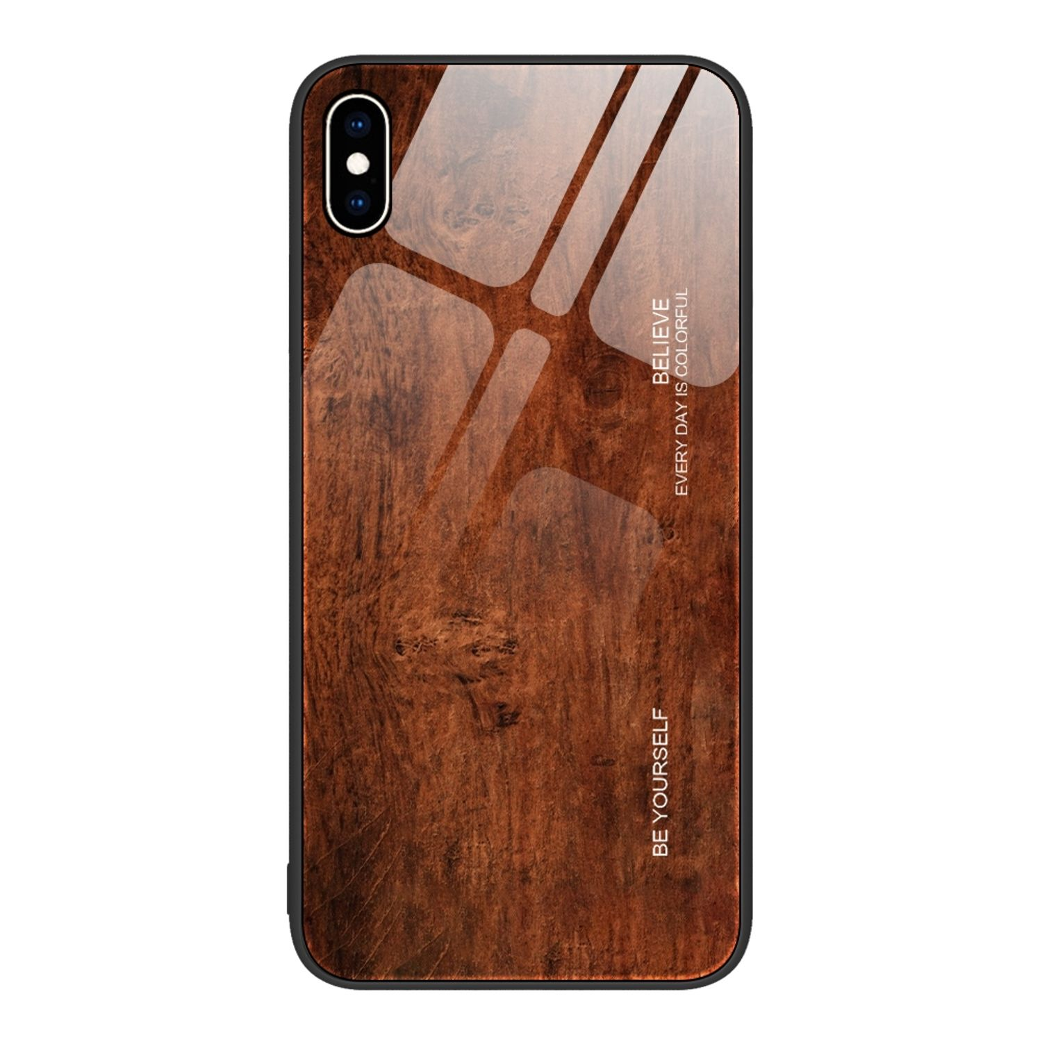 Dunkel iPhone Case, Braun Backcover, KÖNIG Apple, XS DESIGN Max,