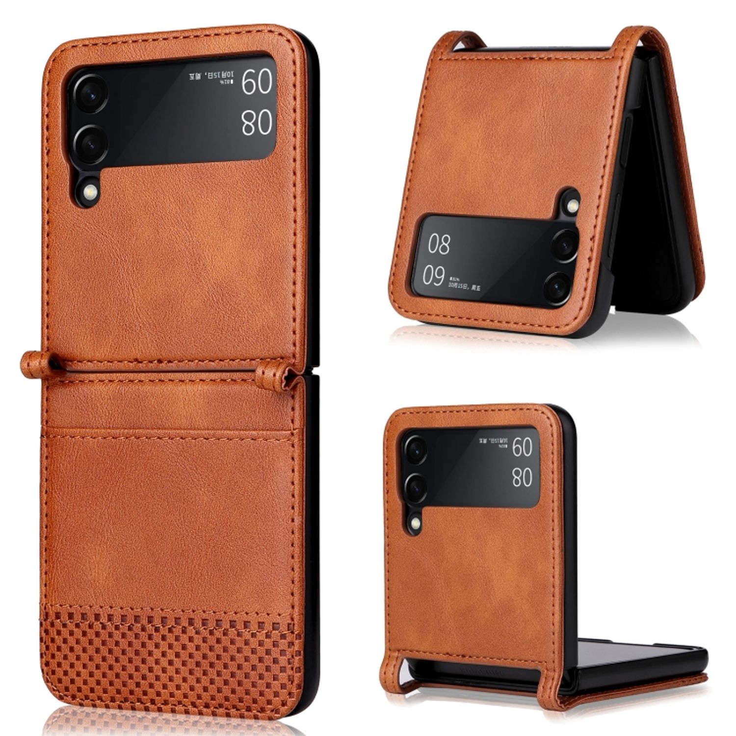 Flip3 Samsung, Z 5G, KÖNIG Galaxy Backcover, Braun DESIGN Case,