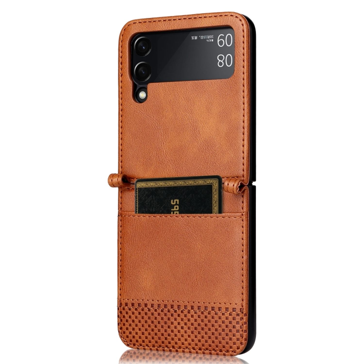 Braun Galaxy Samsung, 5G, Backcover, Z Case, DESIGN Flip3 KÖNIG