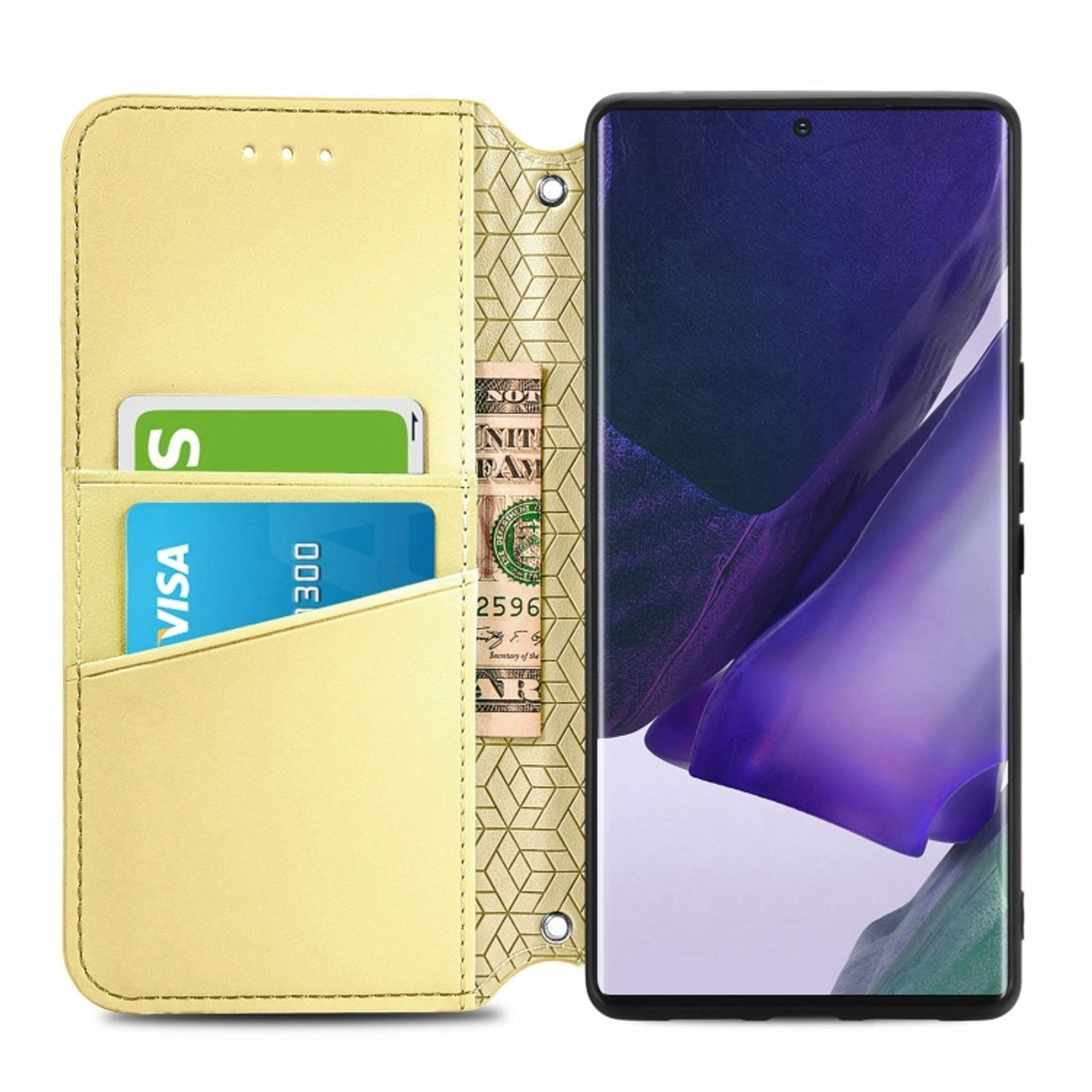 Ultra 5G, Gelb Bookcover, Samsung, Galaxy S22 Book DESIGN KÖNIG Case,