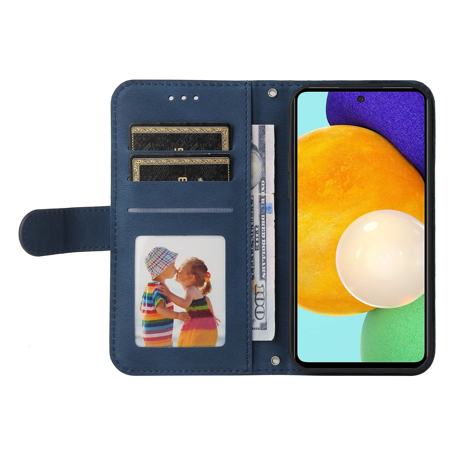 Book A52s, Samsung, KÖNIG Case, A52 Galaxy 5G / / Bookcover, 4G DESIGN Blau