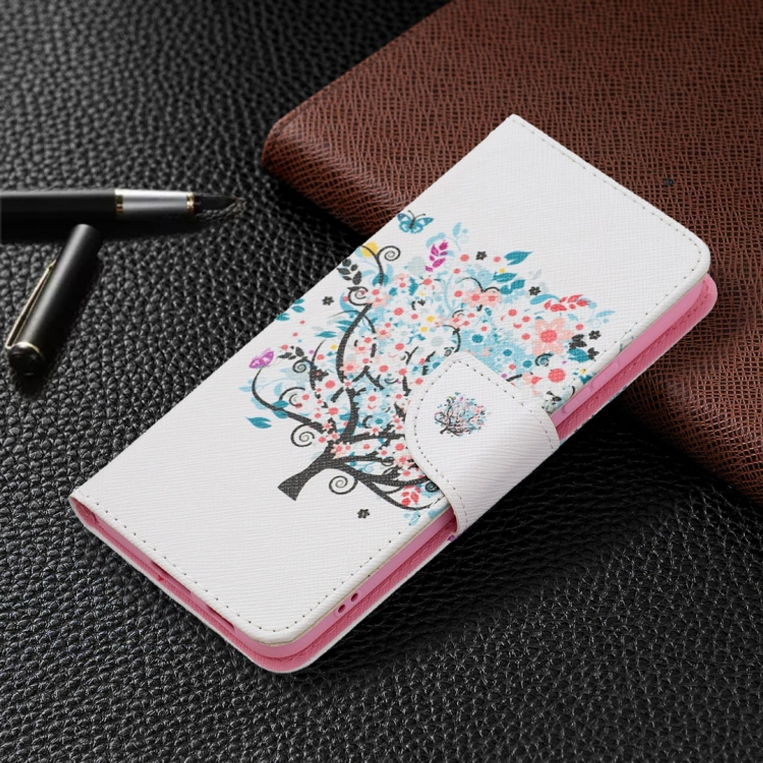 KÖNIG Plus Samsung, DESIGN Galaxy Bookcover, Baum S22 Case, 5G, Book
