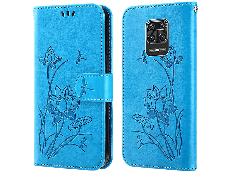 KÖNIG DESIGN Book Case, Bookcover, Xiaomi, Redmi Note 10 Pro, Blau