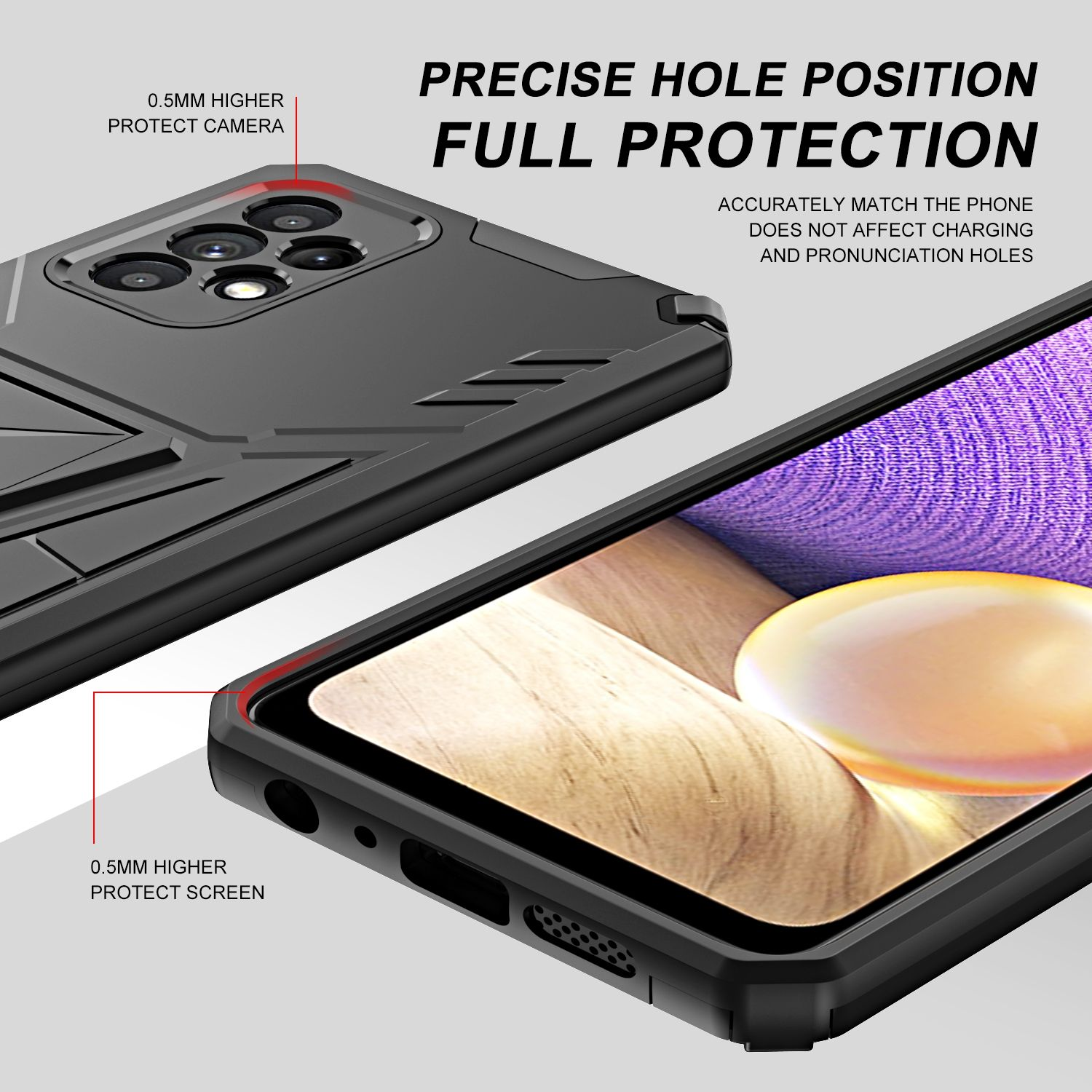 / / Backcover, Samsung, A52 Schwarz 4G KÖNIG Galaxy A52s, DESIGN 5G Case,