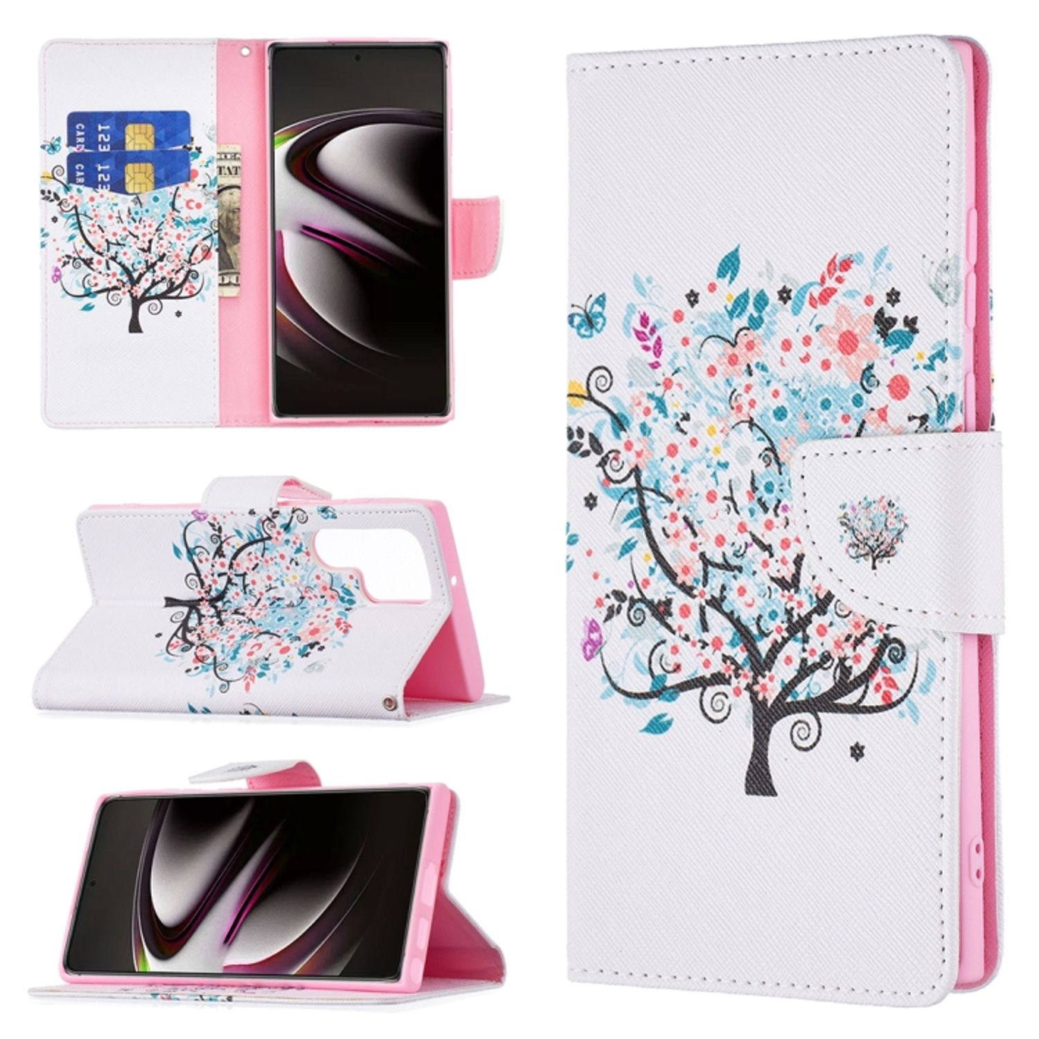 Baum Book DESIGN KÖNIG Galaxy 5G, Ultra S22 Samsung, Case, Bookcover,