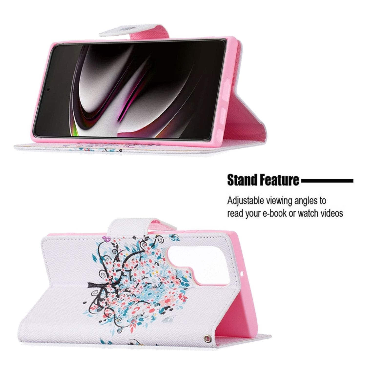 Baum Galaxy Book Case, S22 Samsung, Ultra DESIGN KÖNIG Bookcover, 5G,