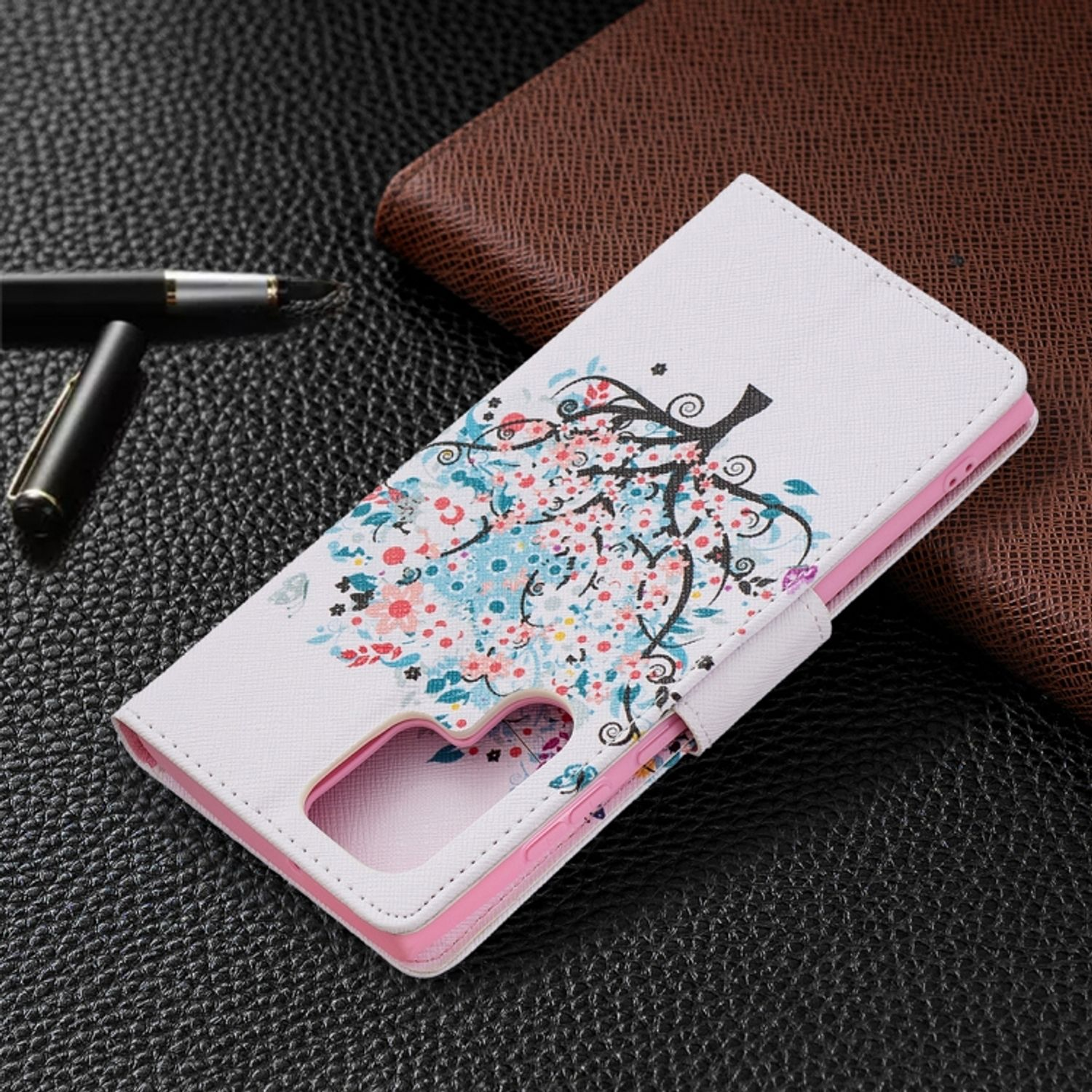 DESIGN 5G, Bookcover, S22 KÖNIG Samsung, Case, Ultra Baum Book Galaxy