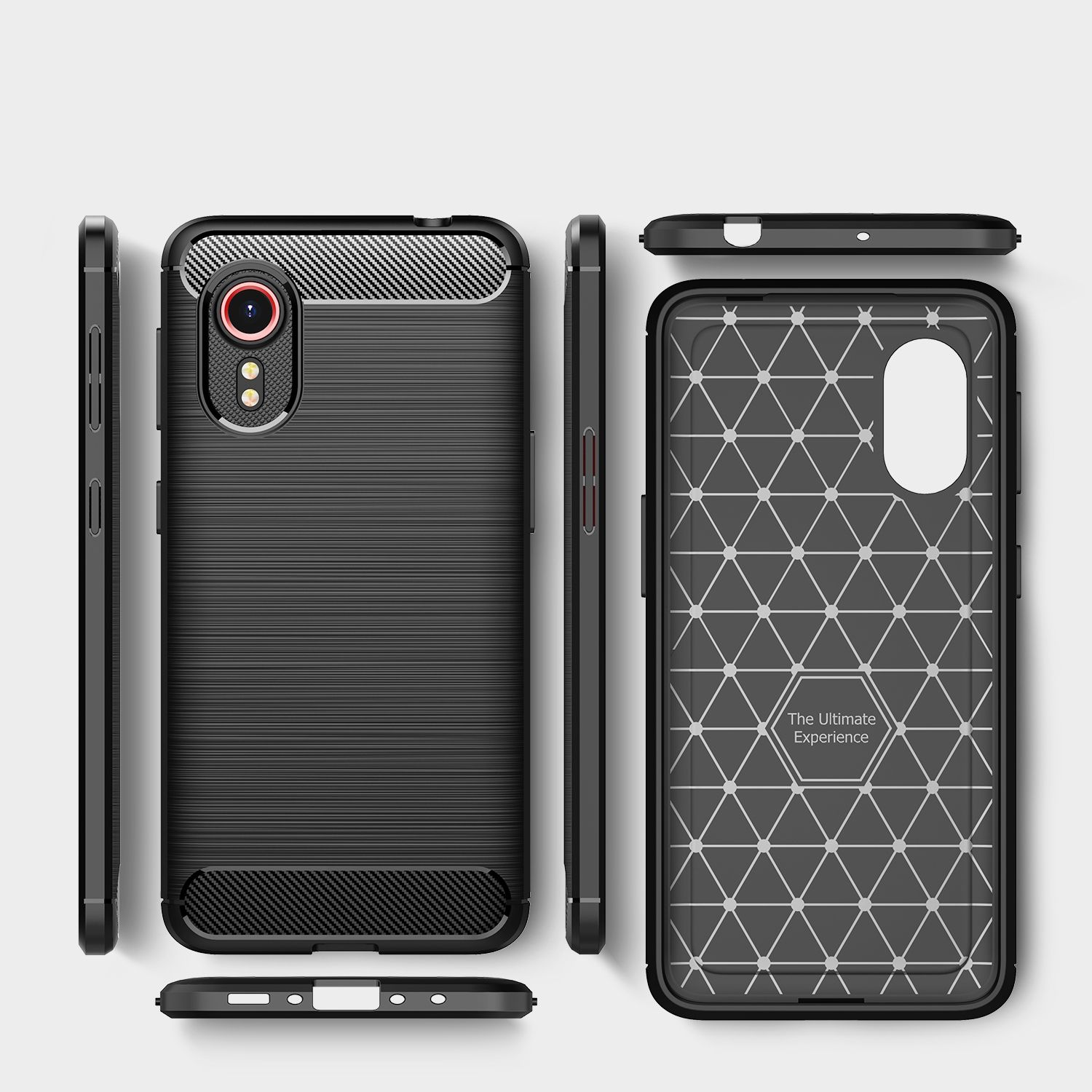 KÖNIG DESIGN Case, Backcover, Samsung, Schwarz 5s, / Xcover Galaxy 5