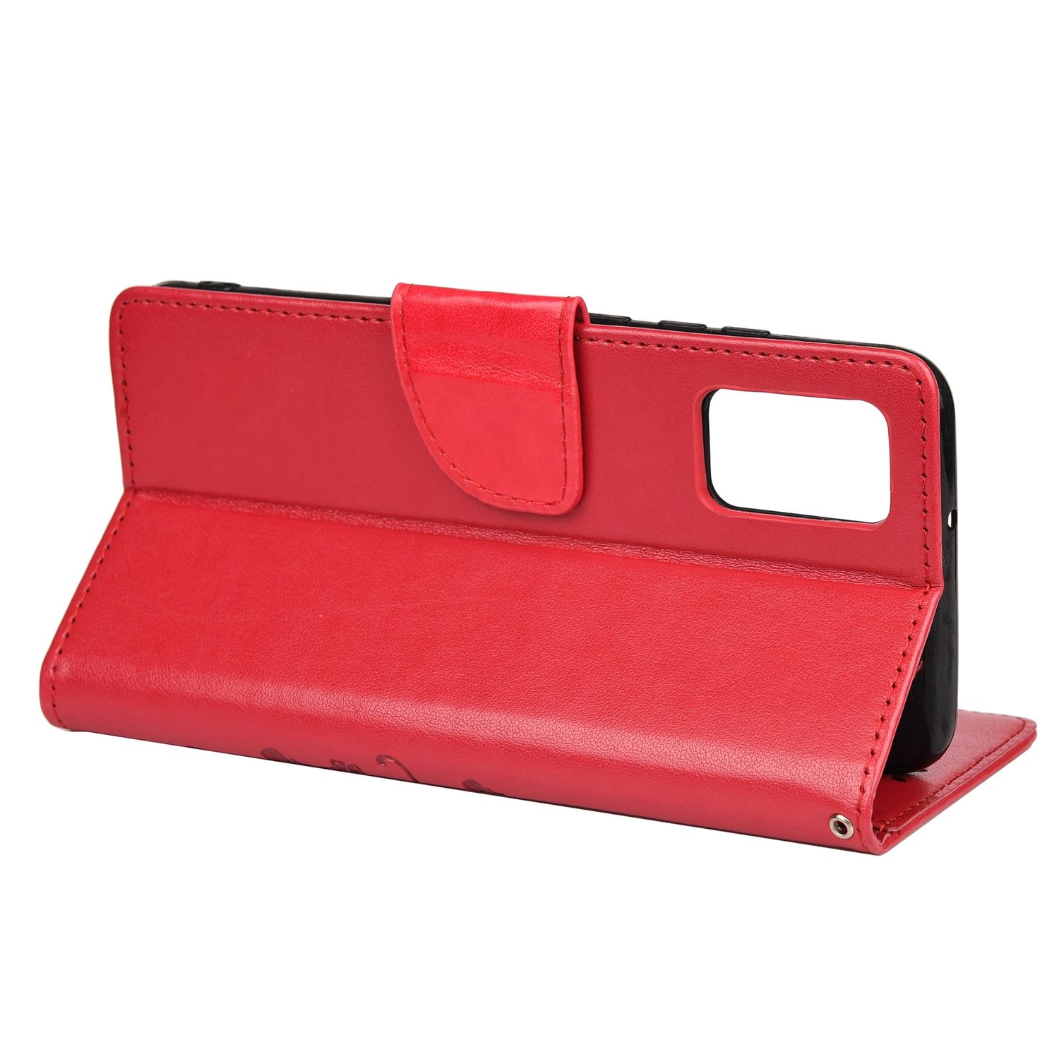 Book Redmi Case, 10 DESIGN 5G, Xiaomi, Bookcover, Rot Note KÖNIG