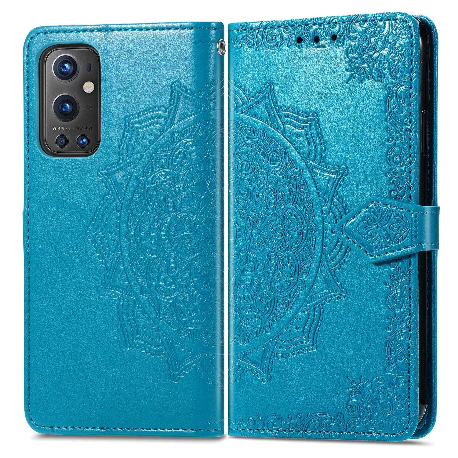 9 OnePlus, Book Pro, DESIGN Bookcover, Blau KÖNIG Case,