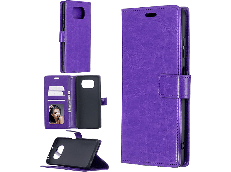 Poco Violett Xiaomi, DESIGN Bookcover, KÖNIG X3, Case, Book