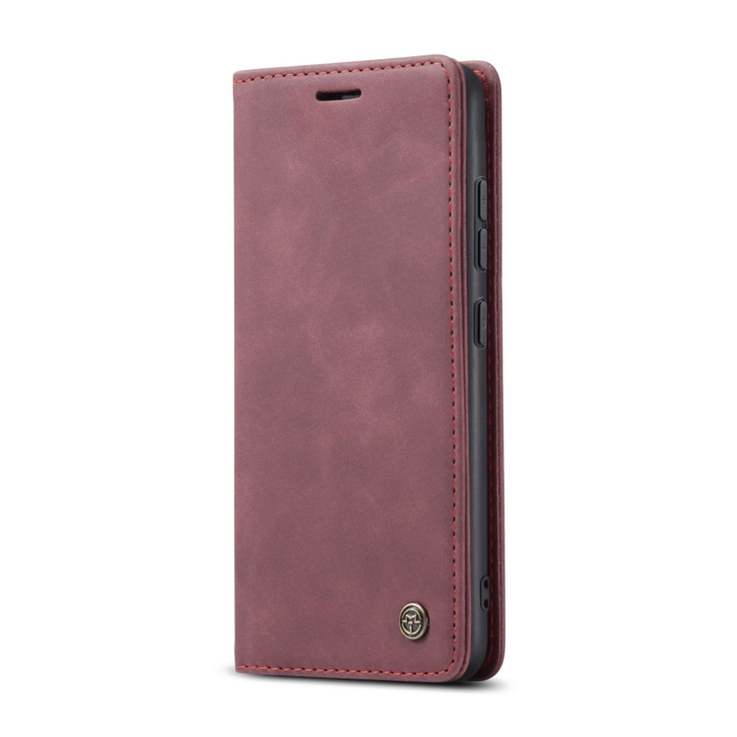 KÖNIG DESIGN Book Samsung, S22 Wein Rot Case, 5G, Galaxy Bookcover, Plus