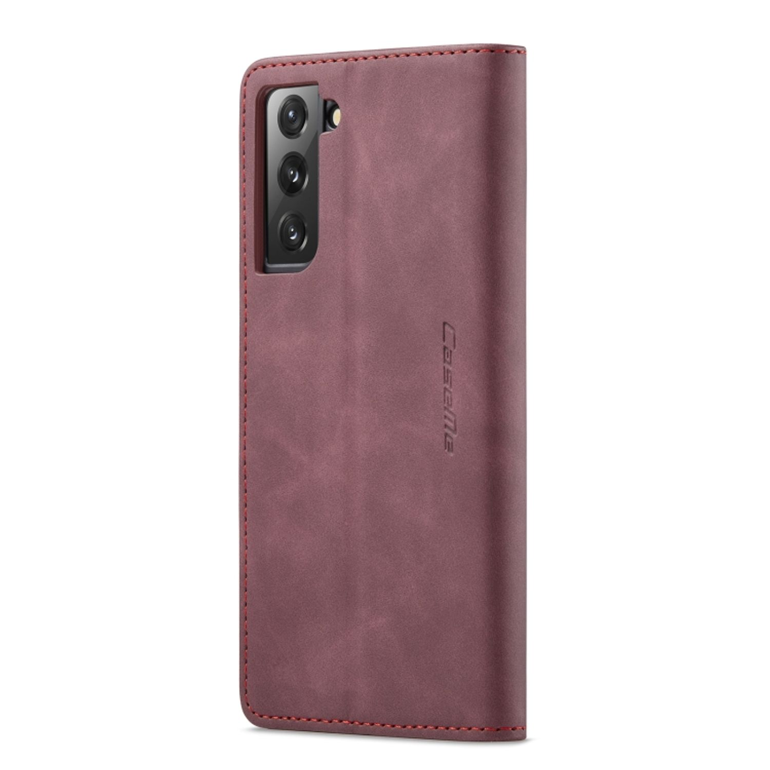 KÖNIG DESIGN Book Samsung, S22 Wein Rot Case, 5G, Galaxy Bookcover, Plus