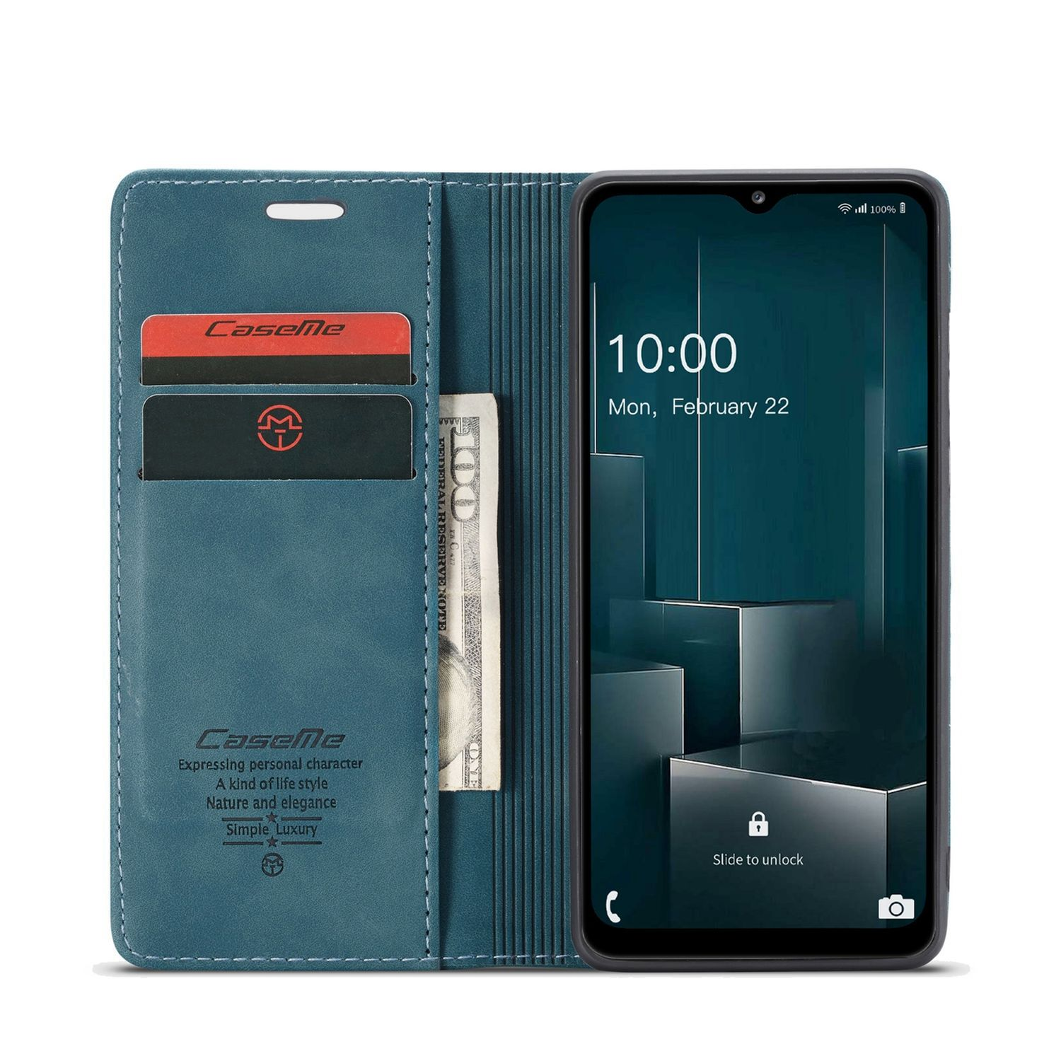 KÖNIG DESIGN A32 Case, Bookcover, Galaxy 5G, Blau Samsung, Book