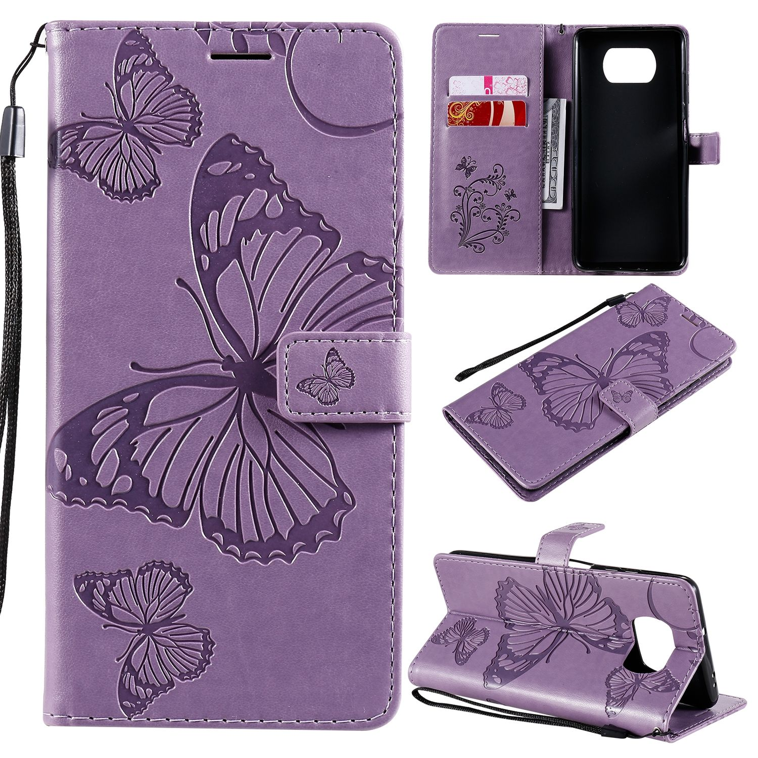 Violett Case, KÖNIG X3, Xiaomi, Bookcover, DESIGN Book Poco