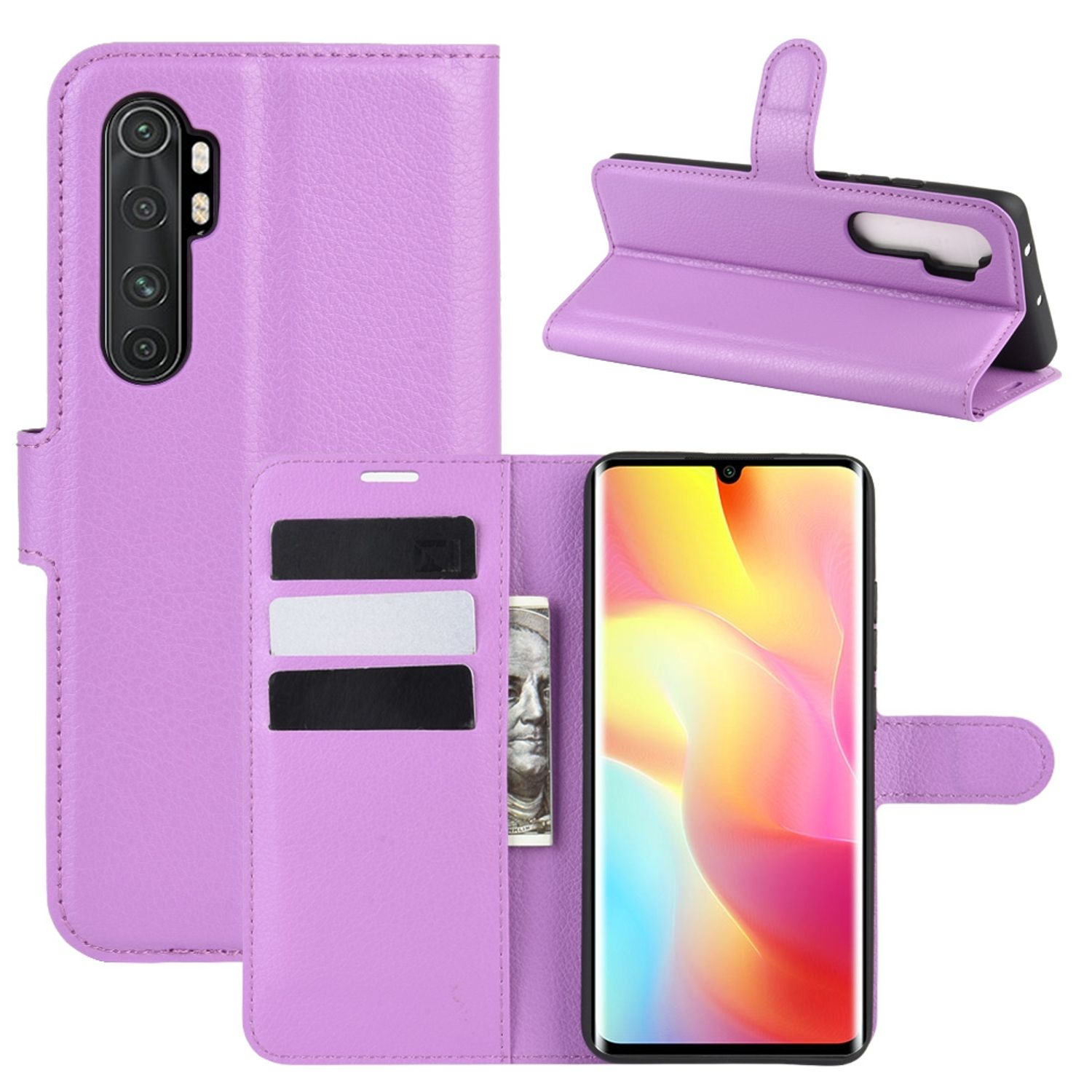 10 Xiaomi, KÖNIG Lite, Bookcover, Mi Book Violett Note Case, DESIGN