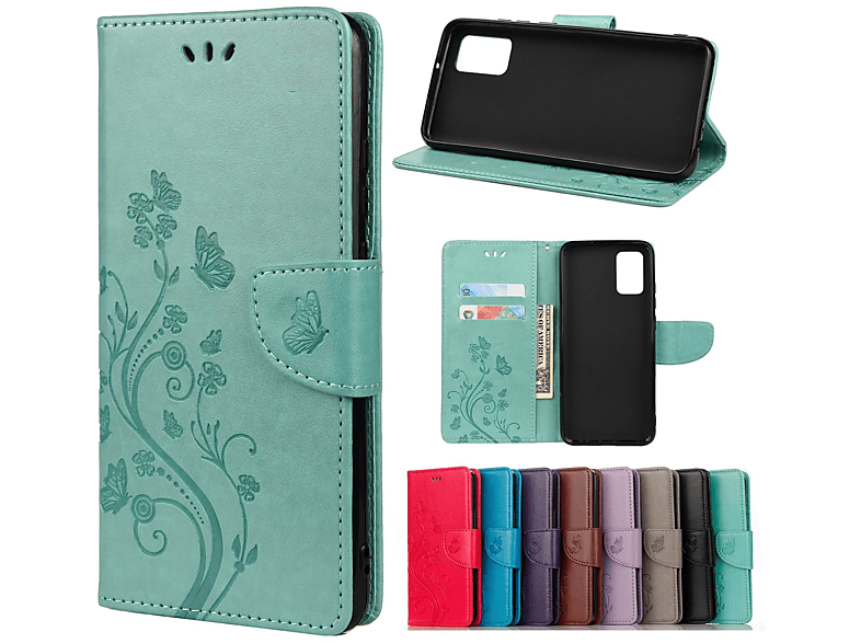 KÖNIG DESIGN Book Case, Bookcover, Xiaomi, Redmi Note 10 5G, Grün