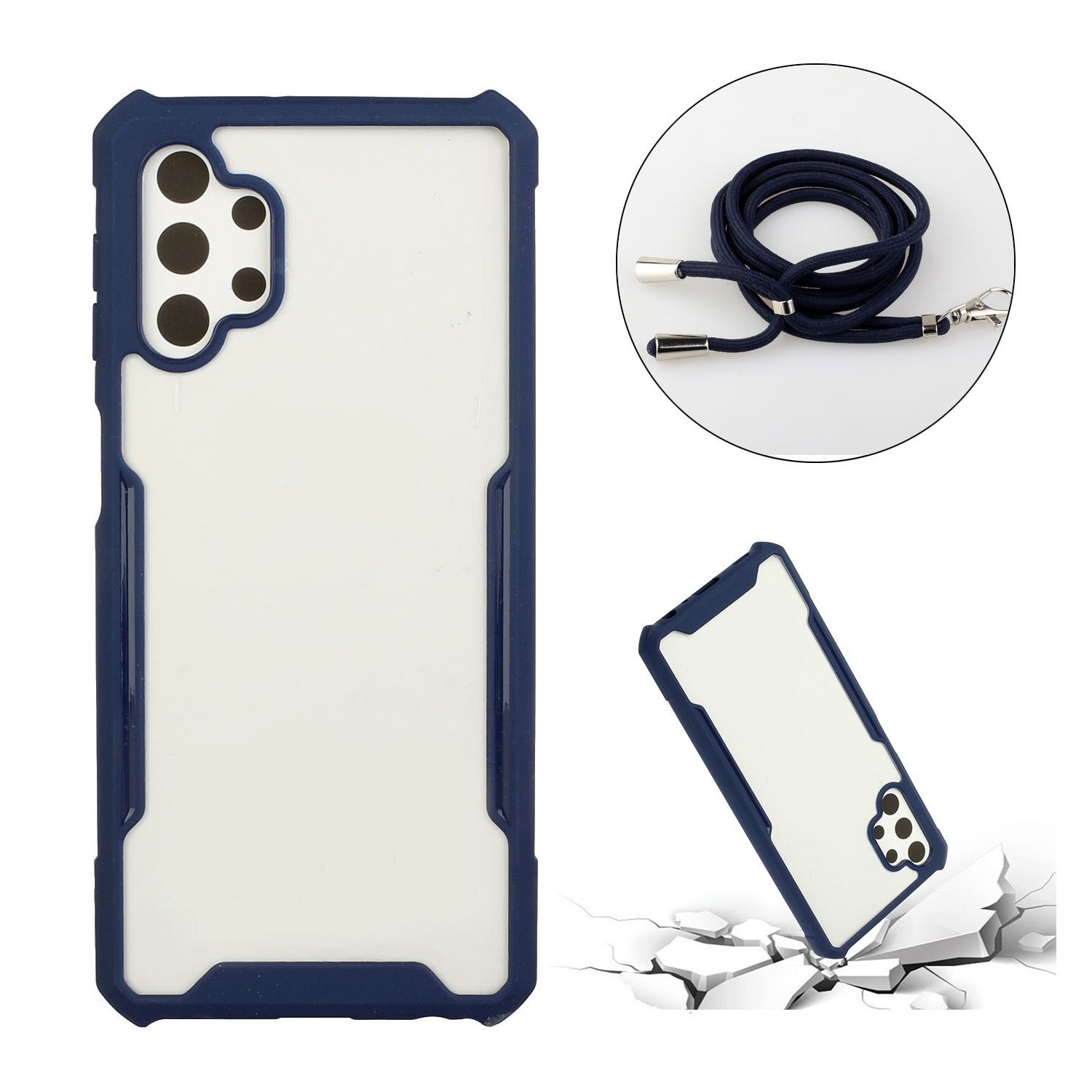 Case, Samsung, Galaxy A32 Blau Umhängetasche, 5G, KÖNIG DESIGN